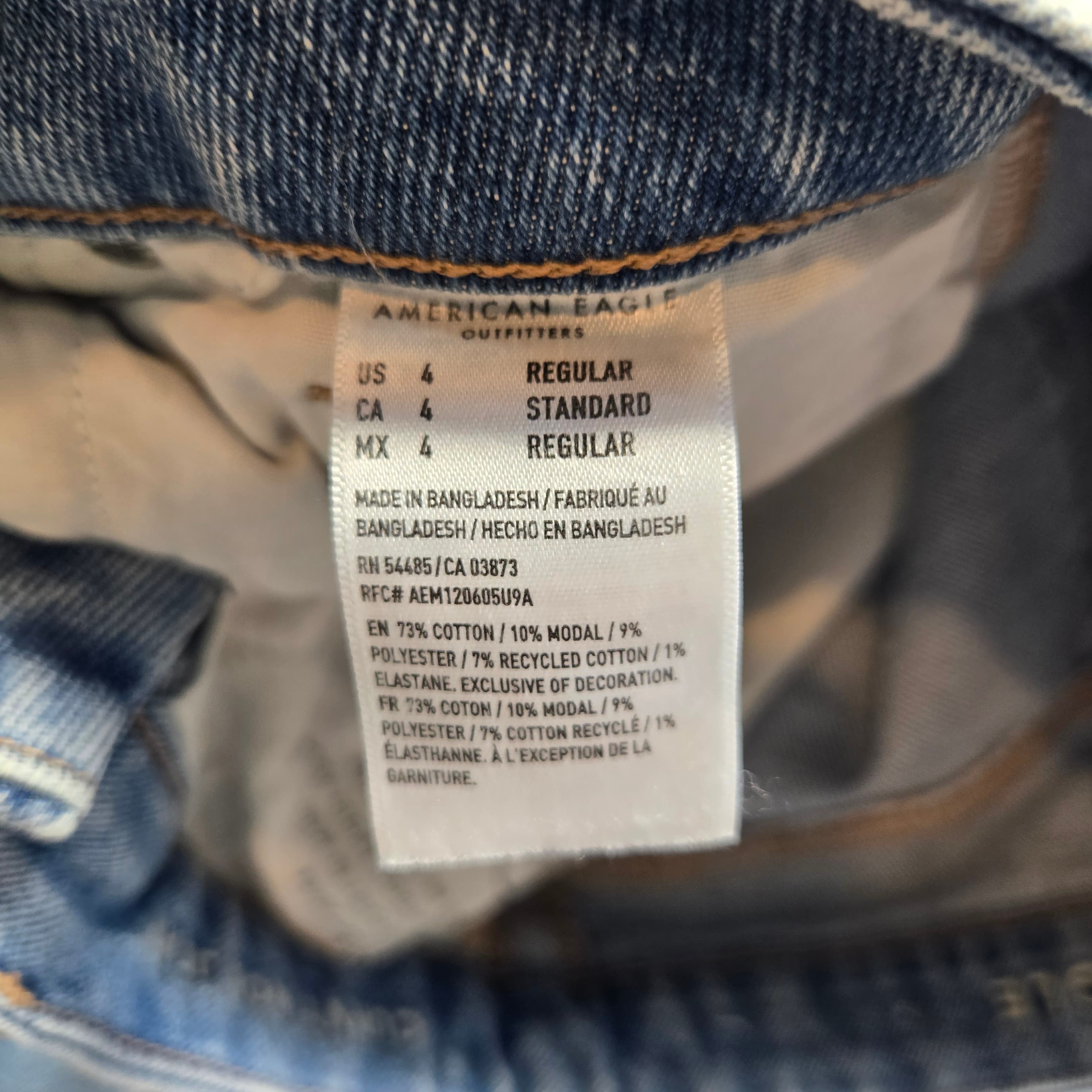 American Eagle Stretch Distressed Jeans Size 4 - Thumbnail 7