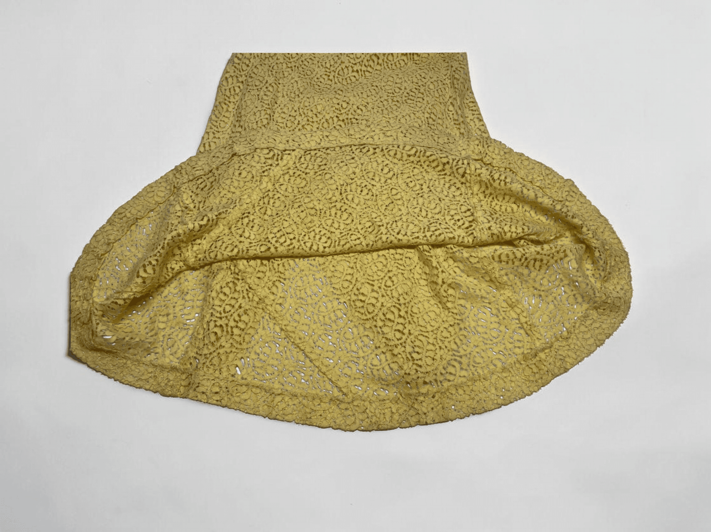 Vintage 1930s Lace Dress 3 Piece Set Yellow Lace Evening Ensemble Jacket Belt XS - Thumbnail 23