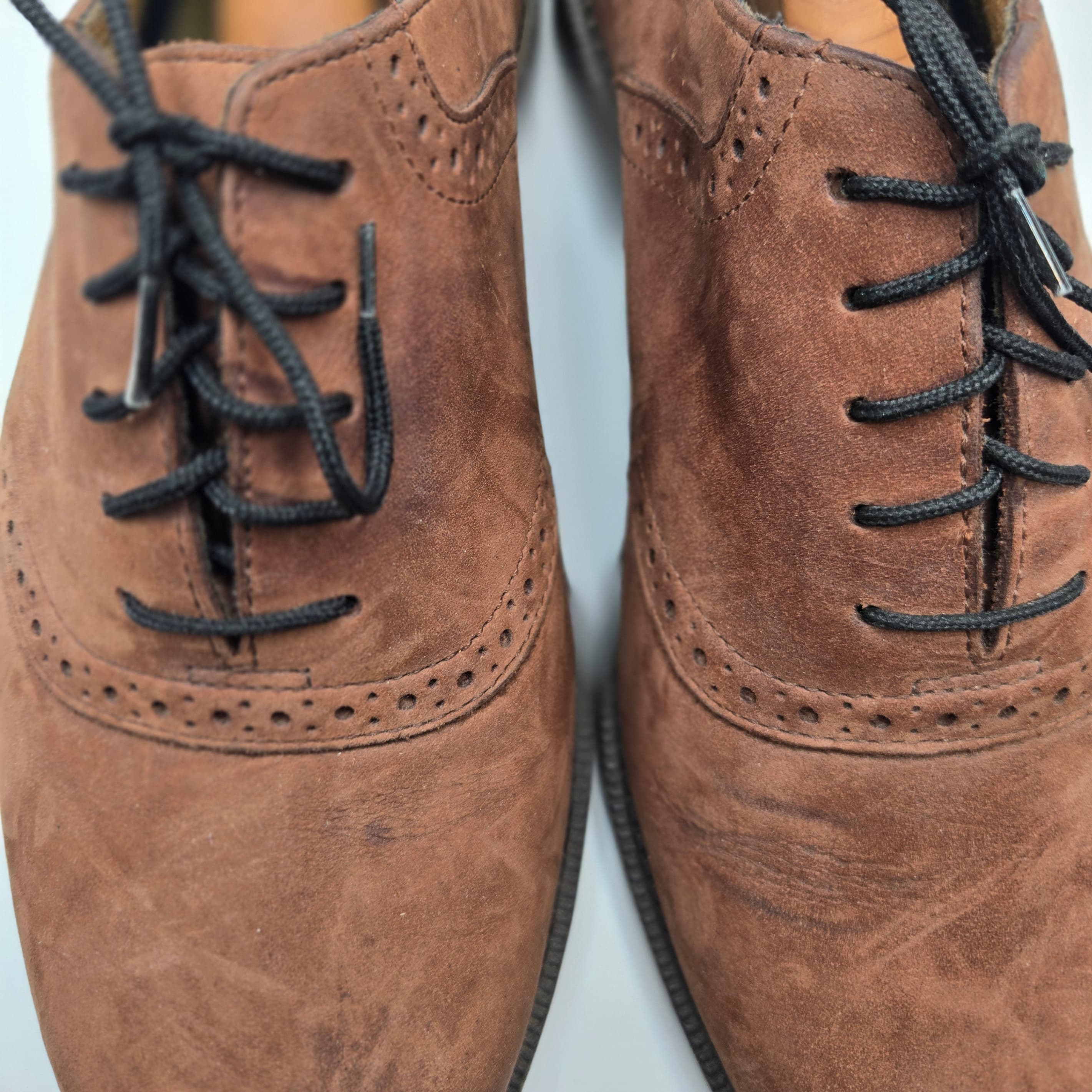 Rockport Brown Leather Oxford Shoes Size 10.5 - Thumbnail 5
