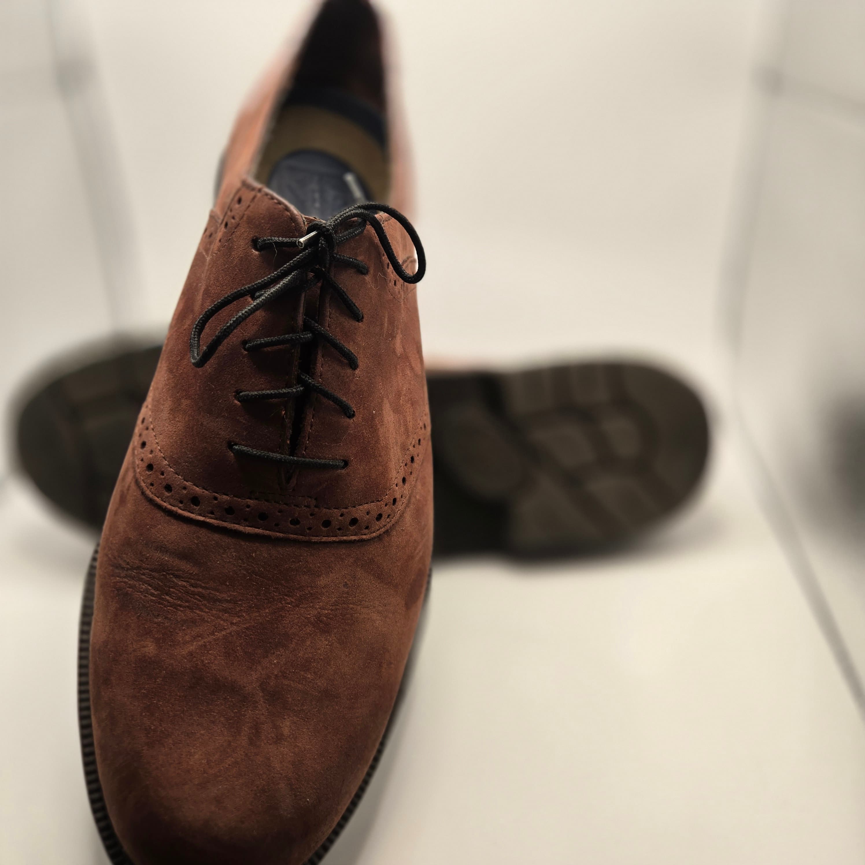 Rockport Brown Leather Oxford Shoes Size 10.5 - Thumbnail 7