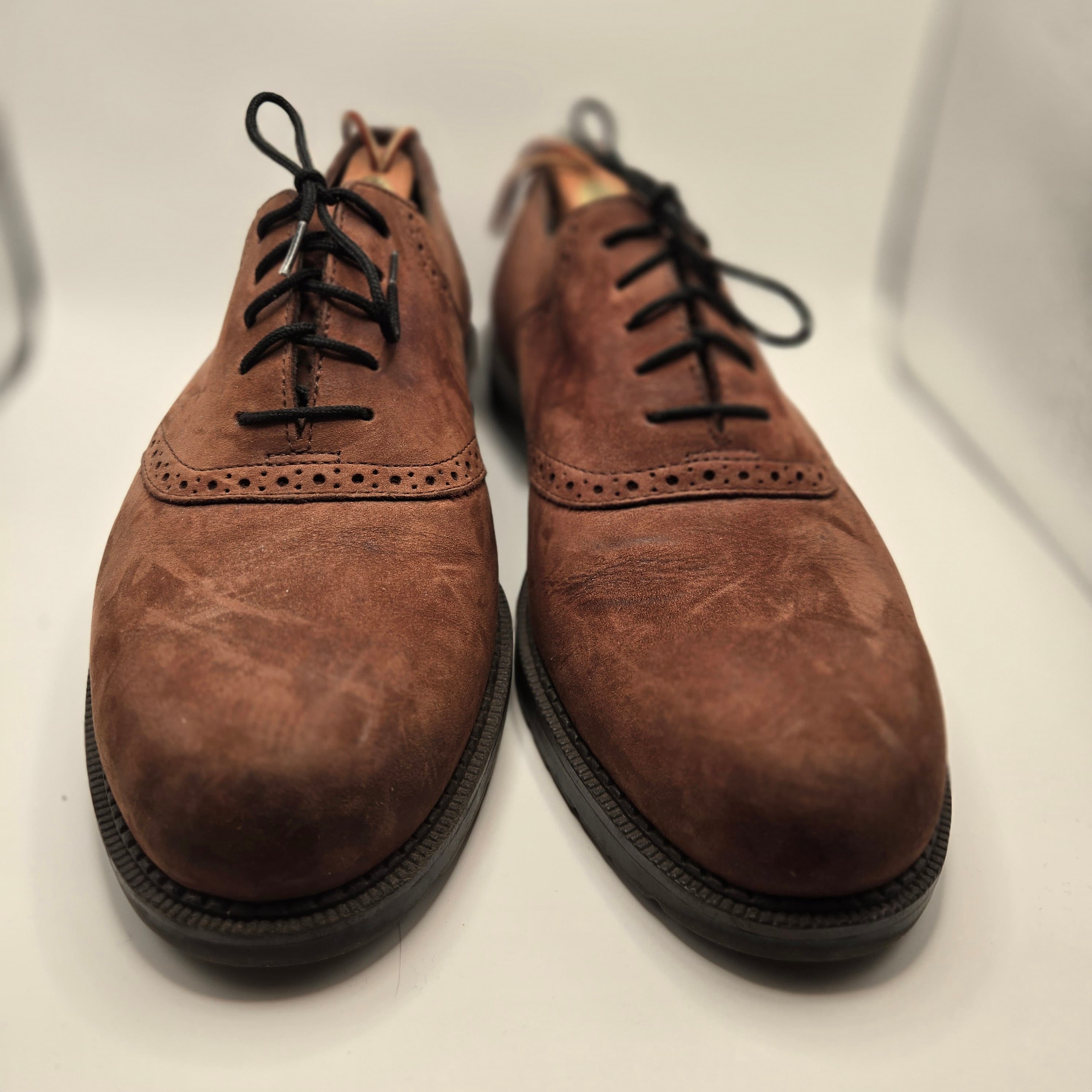 Rockport Brown Leather Oxford Shoes Size 10.5 - Thumbnail 15