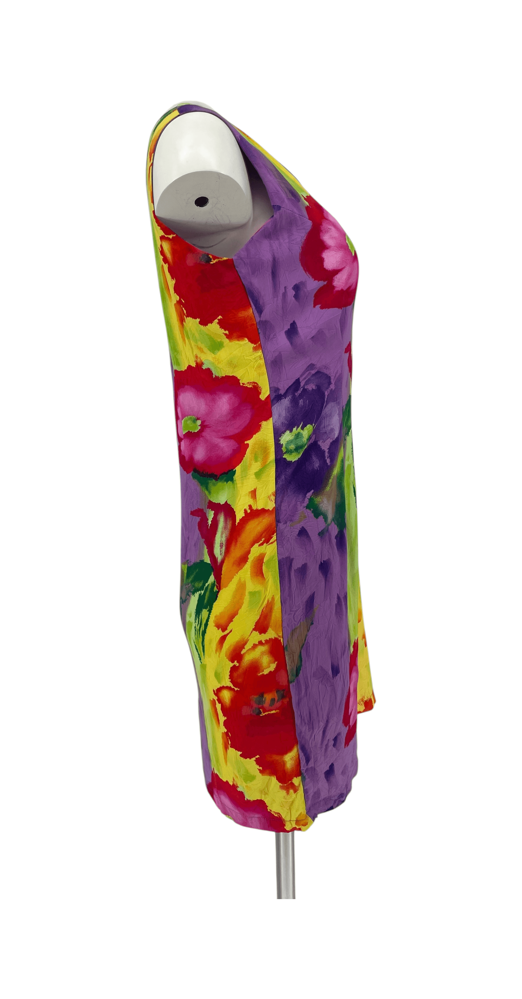 Jams World Bright Multicolor Floral Sleeveless Dress NWT NOS S/M Sleeveless 90s - Thumbnail 2