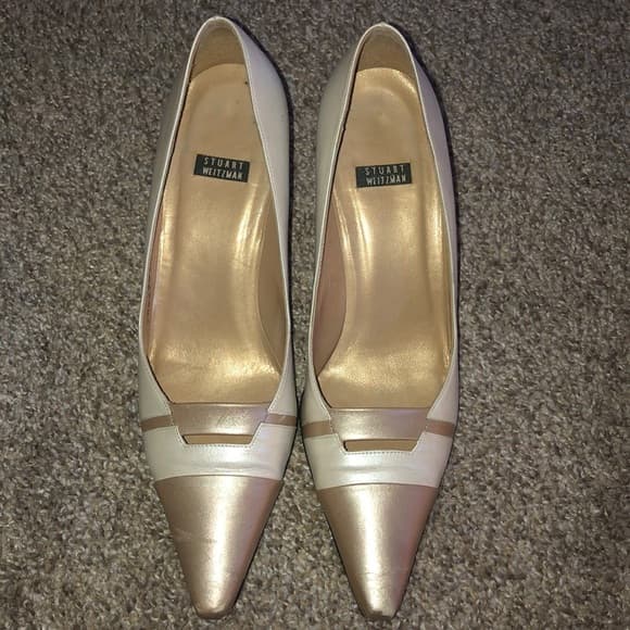 Stuart Weitzman metallic Peacenik Pumps - Thumbnail 7