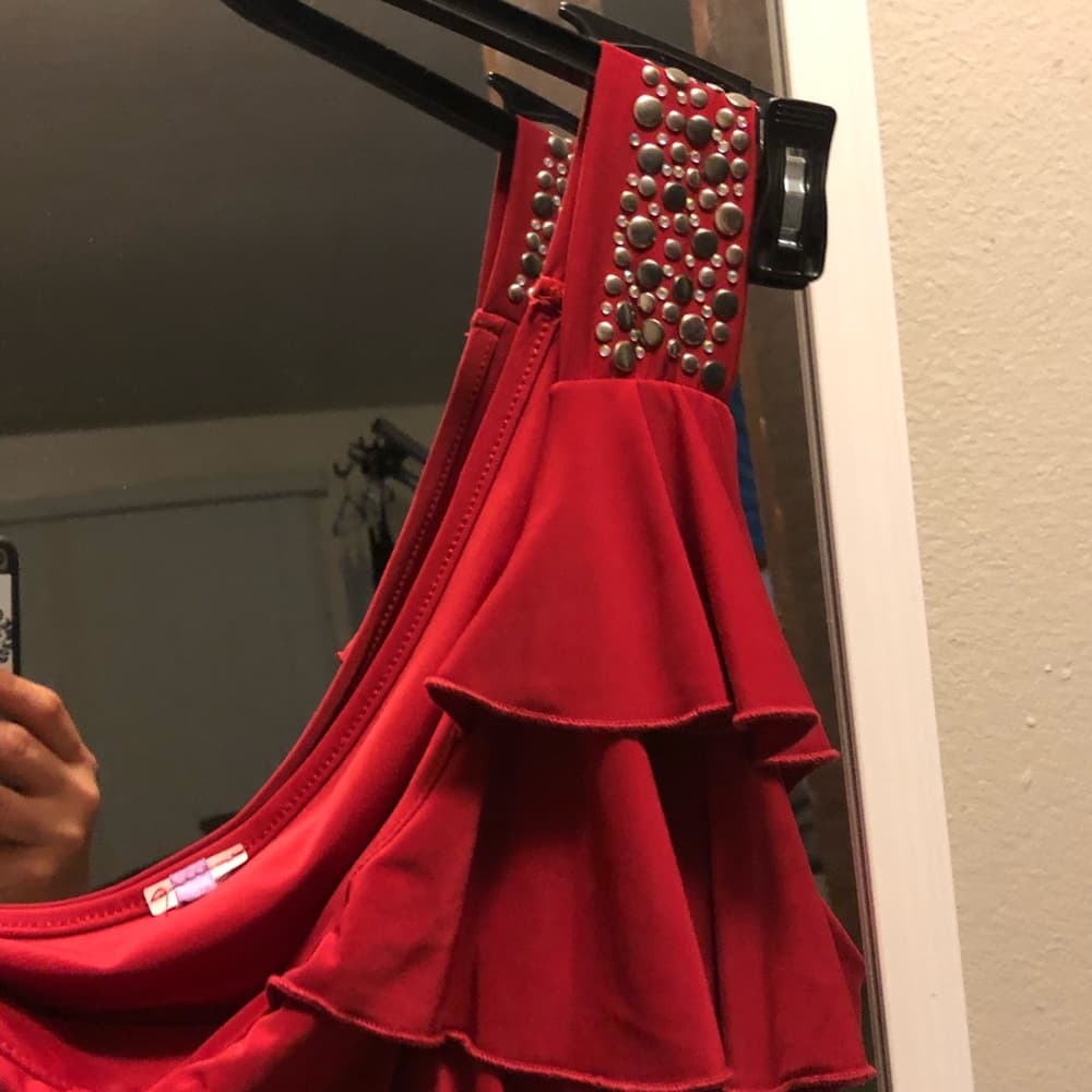 Little red cocktail dress - Thumbnail 5