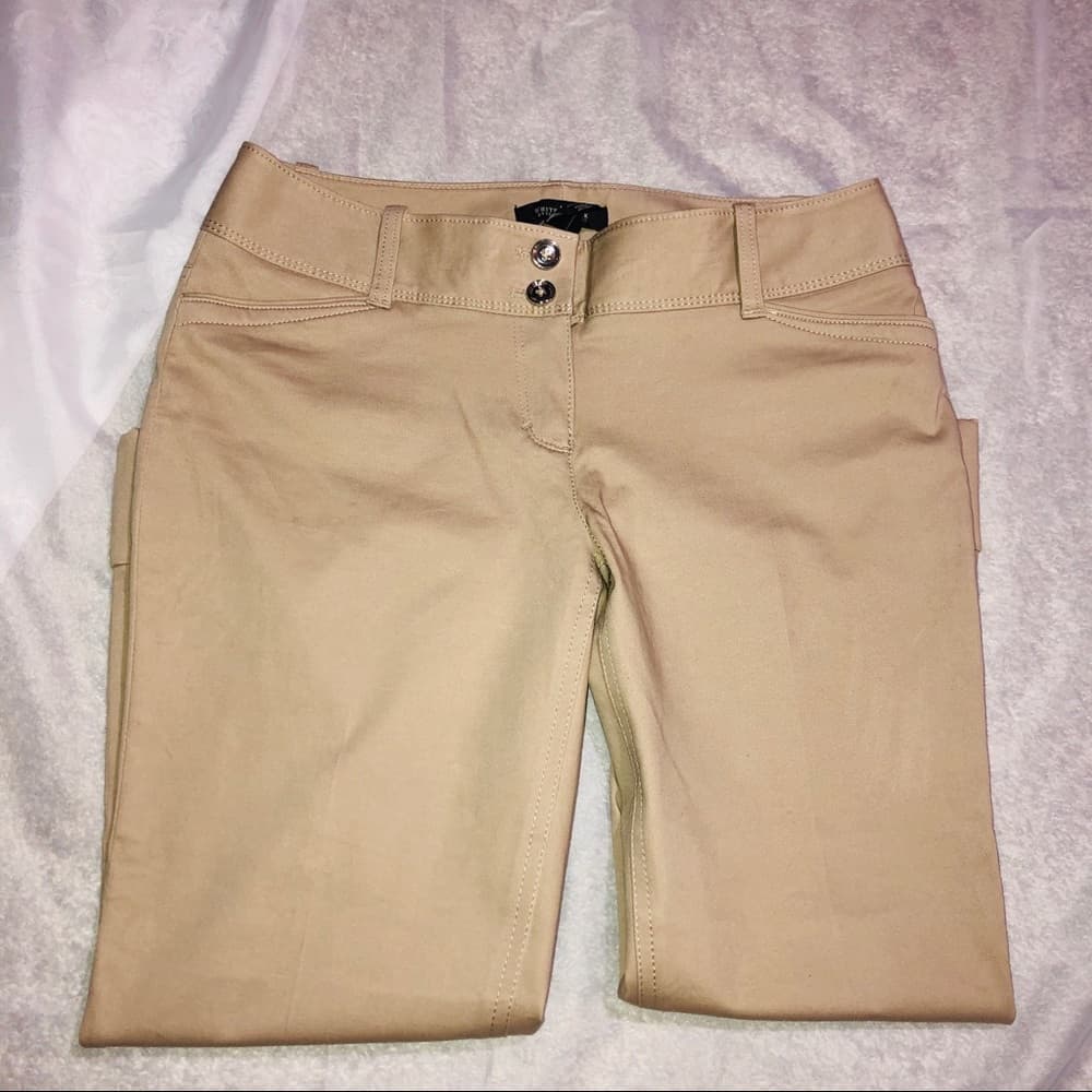 WHITE HOUSE BLACK MARKET NWT CROPPED CAPRI CHINO - Thumbnail 3