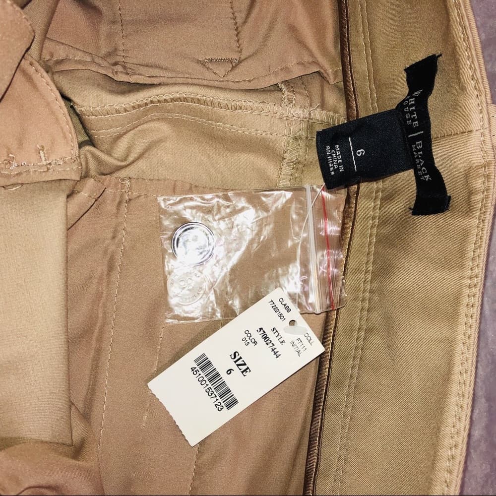 WHITE HOUSE BLACK MARKET NWT CROPPED CAPRI CHINO - Thumbnail 5