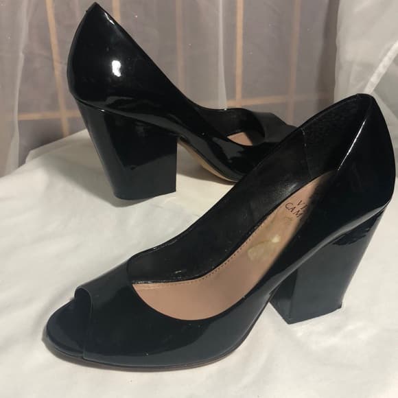 Vince Camuto block heel open toe Pumps - Thumbnail 6
