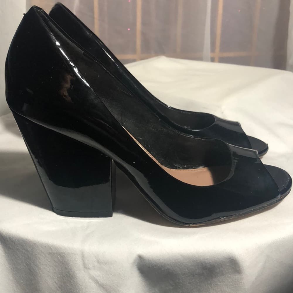Vince Camuto block heel open toe Pumps - Thumbnail 2