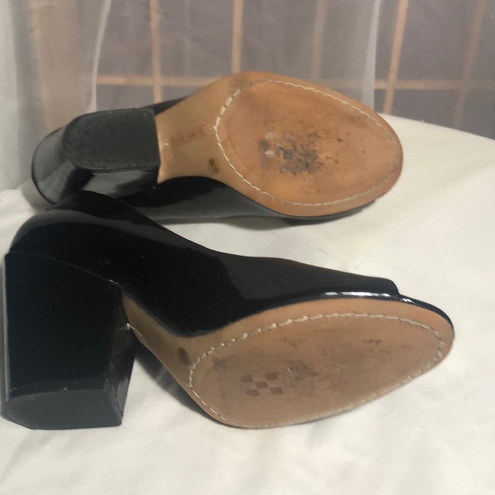 Vince Camuto block heel open toe Pumps - Thumbnail 4