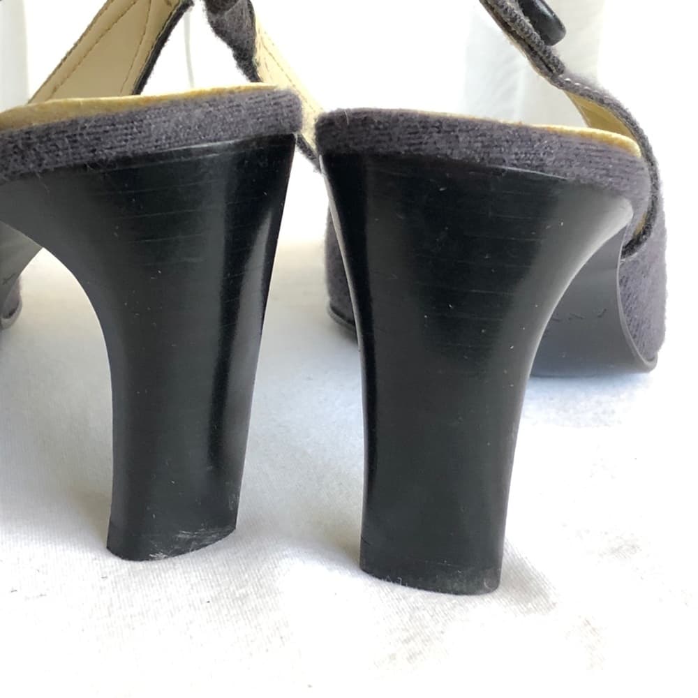 Anne Klein AK2 denim slingback heels - Thumbnail 3
