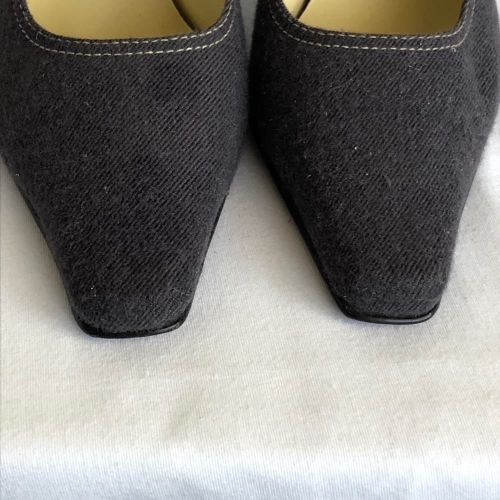 Anne Klein AK2 denim slingback heels - Thumbnail 2