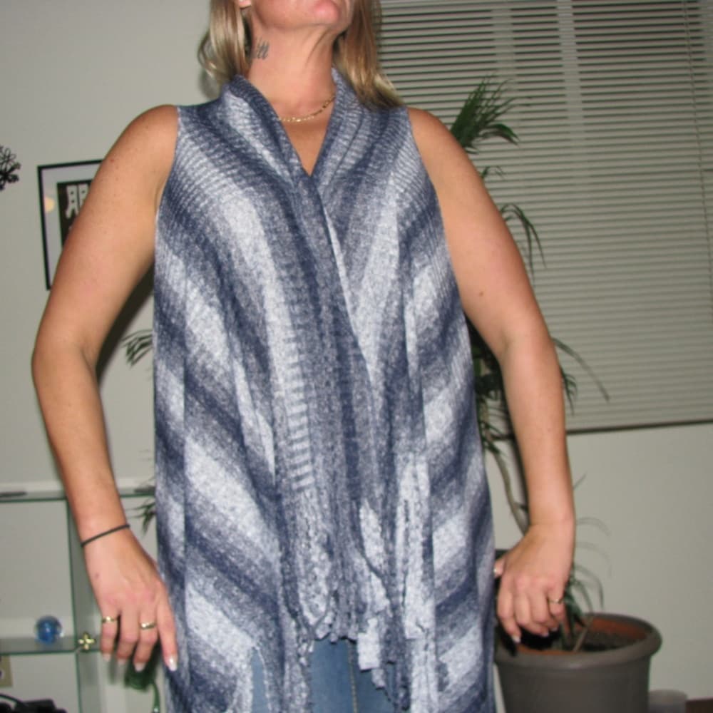 Knitted wrap shrug stole shawl cardigan scarf