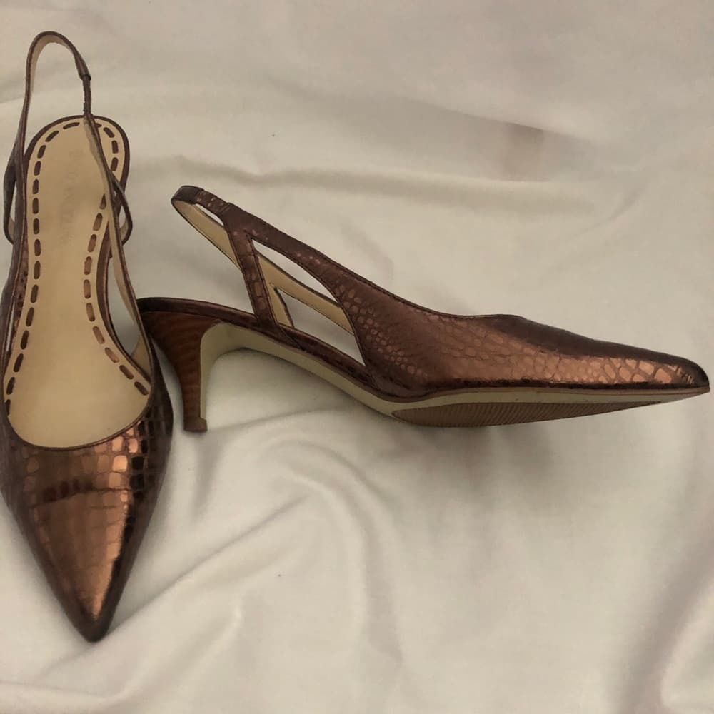 Enzo Angiolini metallic slingbacks - Thumbnail 2
