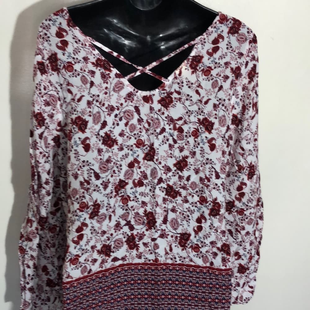Womens peasant Top Size L (12-14) cage back