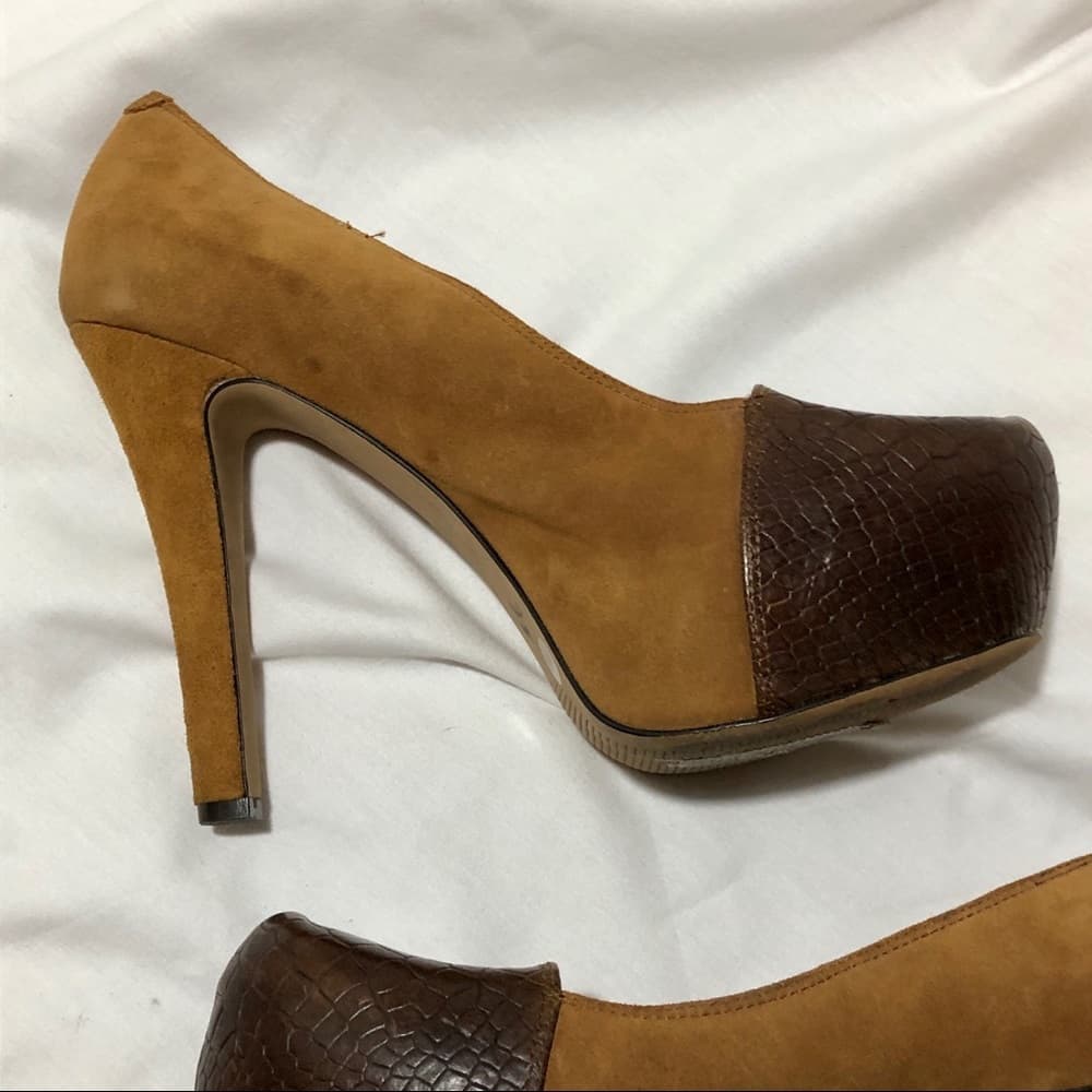 Jessica Simpson Eliseu Suede Platform Pumps - Thumbnail 7