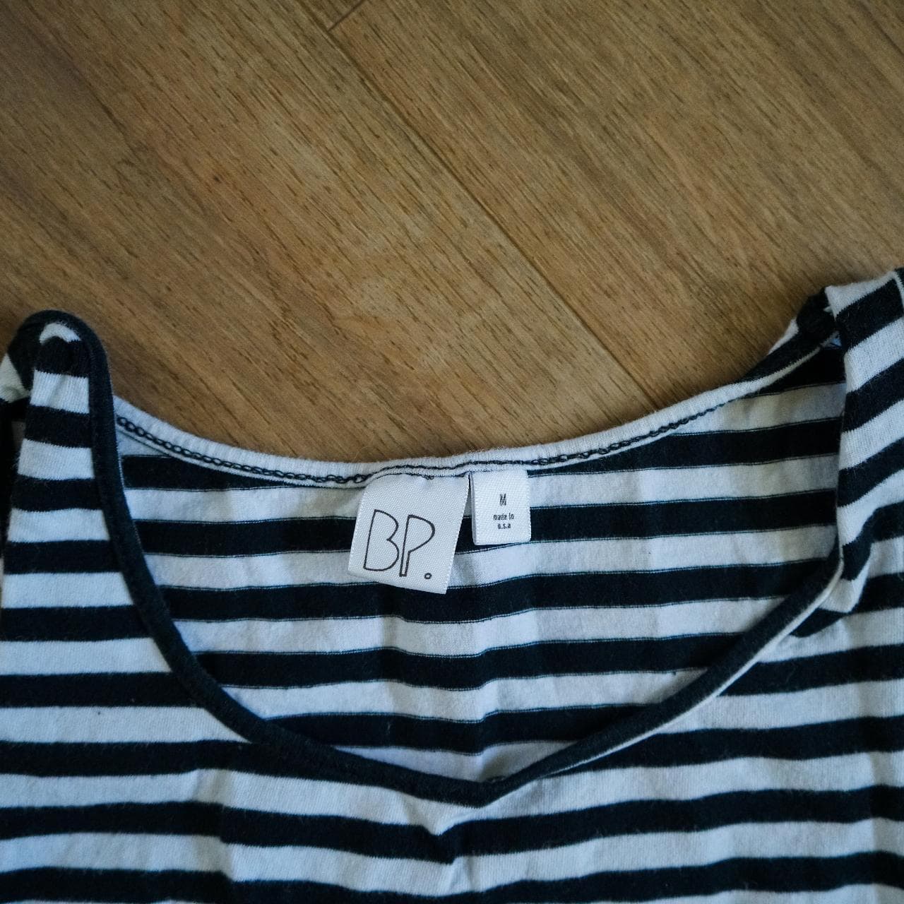 Set of two crop tops in black and white. Both size medium. One by Nordstrom BP and one by Forever 21 🐄 - Thumbnail 2