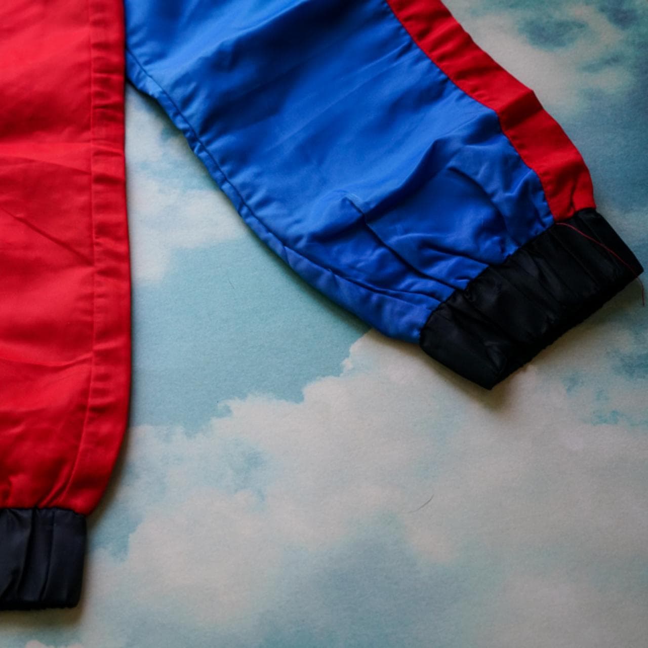 High-waisted women's sweatpants from Fashion Nova. Features zip front, elastic waist, and ankles. Women's size small 🏎 #colorblock - Thumbnail 4