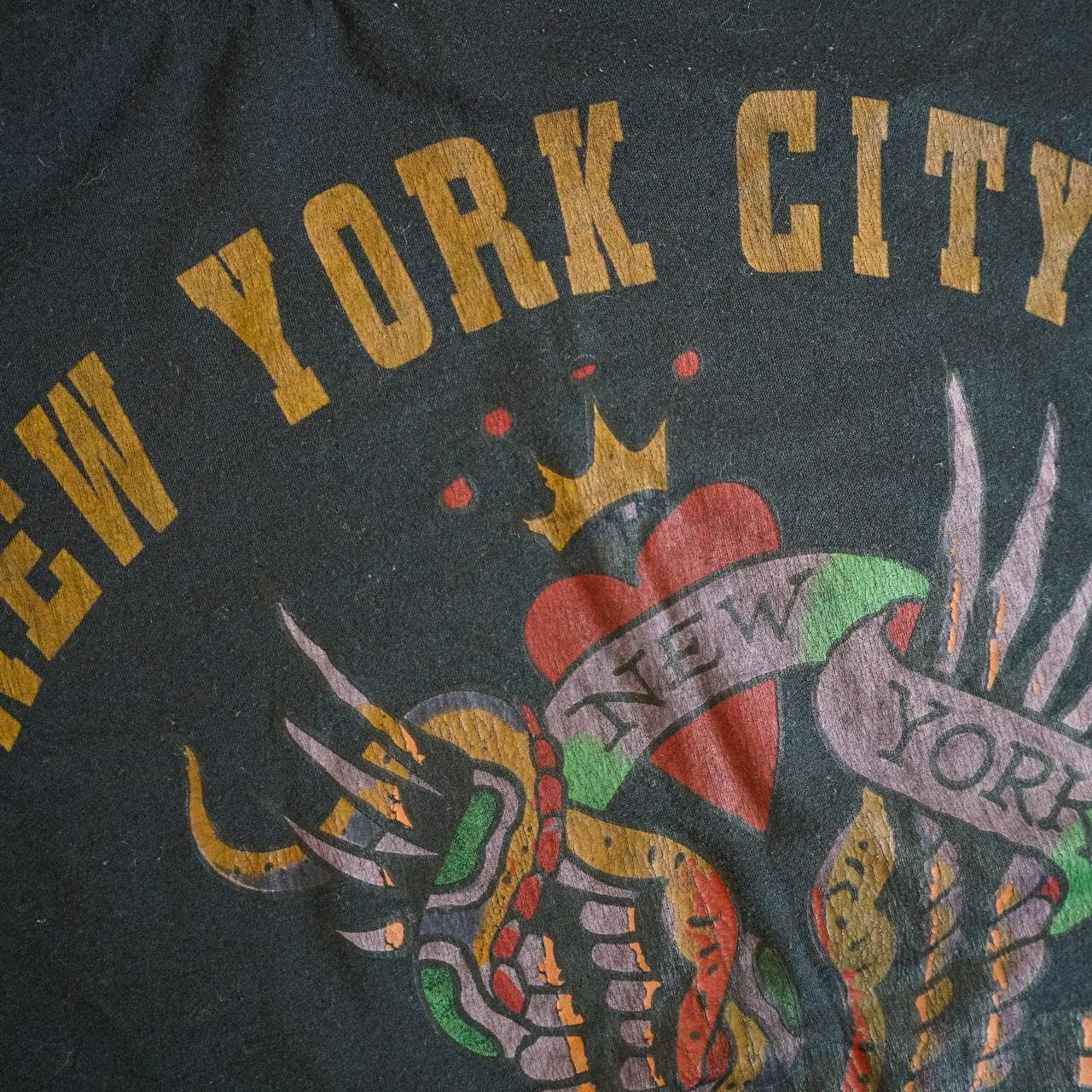 Vintage #EdHardy New York City tee in 3XL. Features graphics on front and back 🥊 - Thumbnail 2