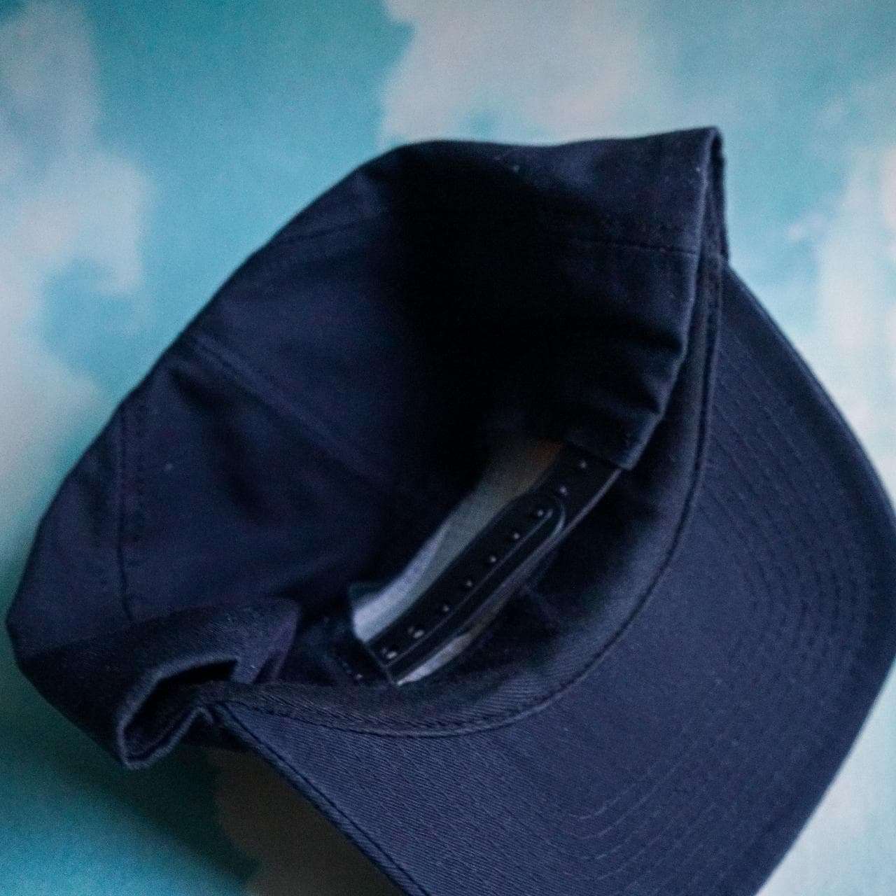 Police "Recruit" hat in black and yellow. Features a structured A-frame dome and adjustable snap closure. One size fits all 🧢 - Thumbnail 3