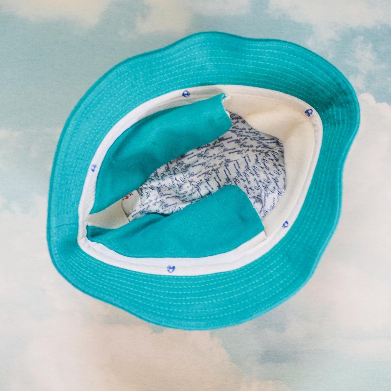Vintage turquoise wool bucket hat by Conte of Florence. Features ear flaps that can fold down to cover your ears. See image threee. Hat is in impeccable condition. O/S 🧢 - Thumbnail 3