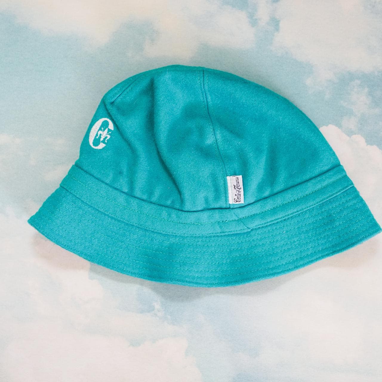 Vintage turquoise wool bucket hat by Conte of Florence. Features ear flaps that can fold down to cover your ears. See image threee. Hat is in impeccable condition. O/S 🧢 - Thumbnail 2