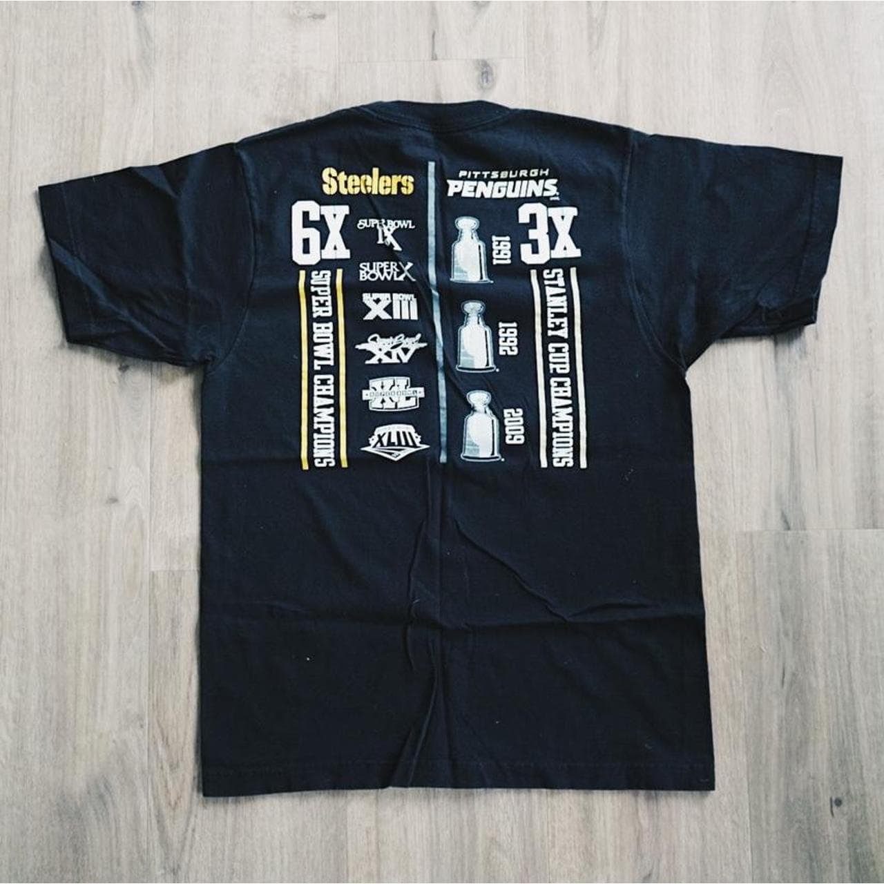 Steel City Champions 🏆 tee with front and back graphics #NFL. Size Small. - Thumbnail 3