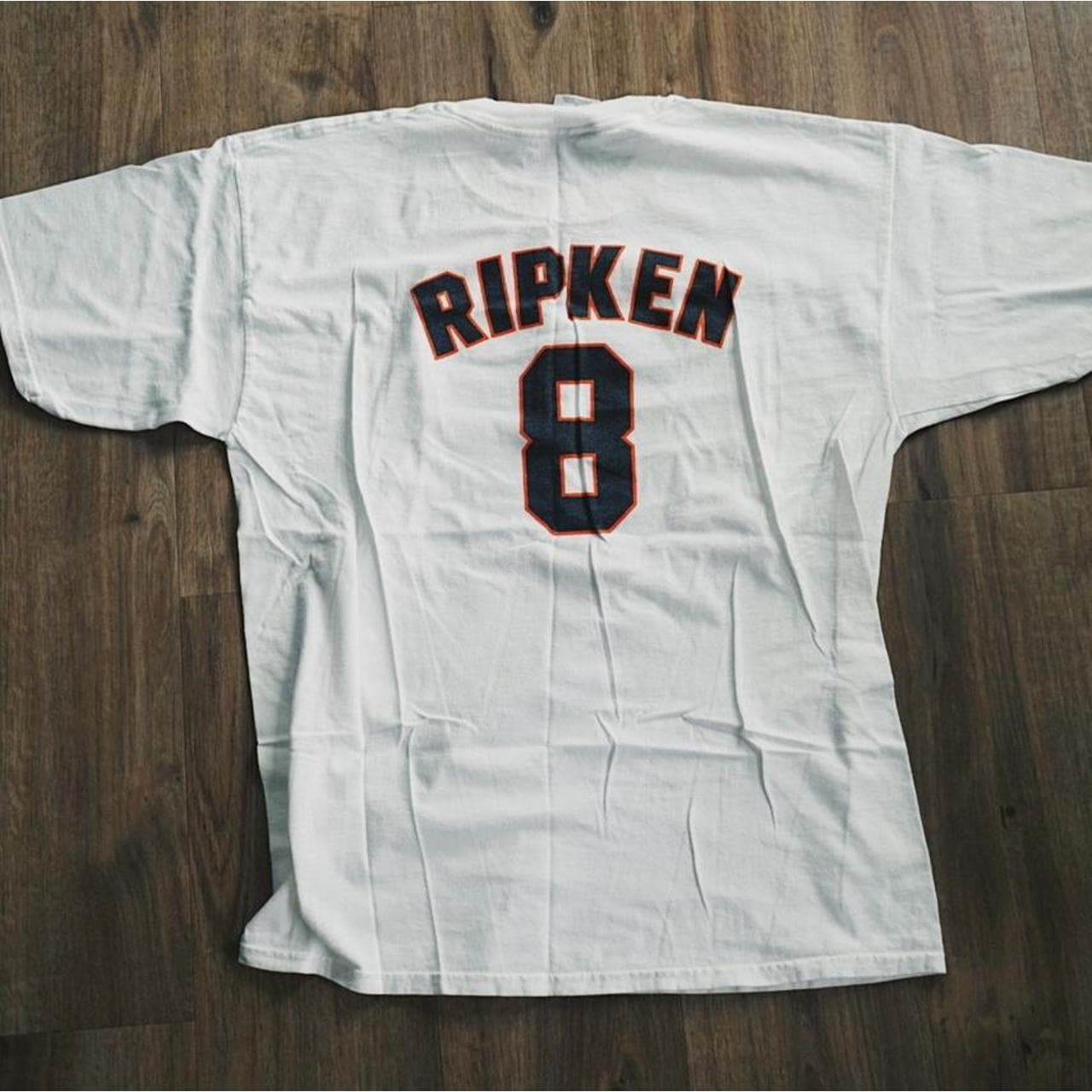 Cal Ripken #Orioles tee in white and orange with front and back graphics. #Baltimore - Thumbnail 3