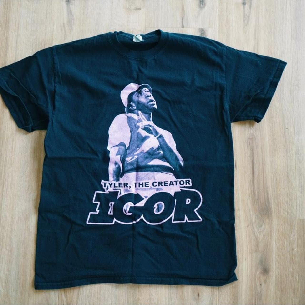 Tyler the Creator 2019 tour tee, IGOR. Black and pick with front and back graphics. Size S.