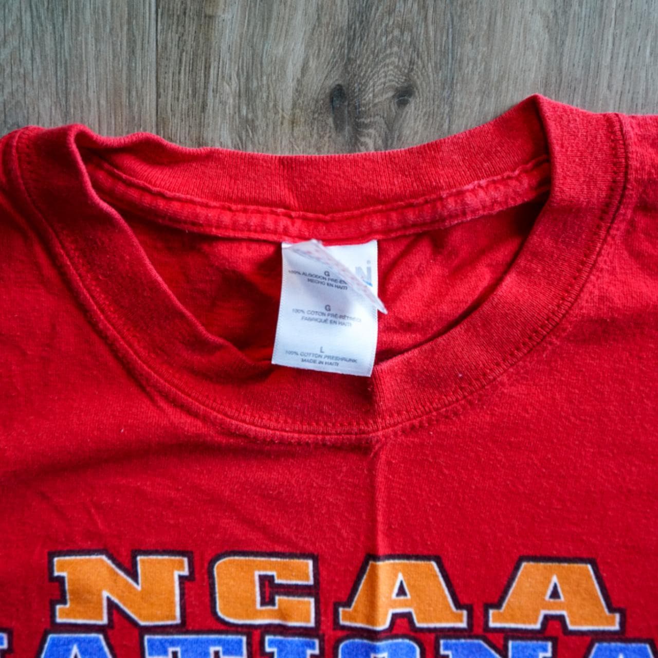 Vintage 2002 #NCAA Basketball Championship tee in red. Full-color graphic on the front. Size adult large 🏀 - Thumbnail 3
