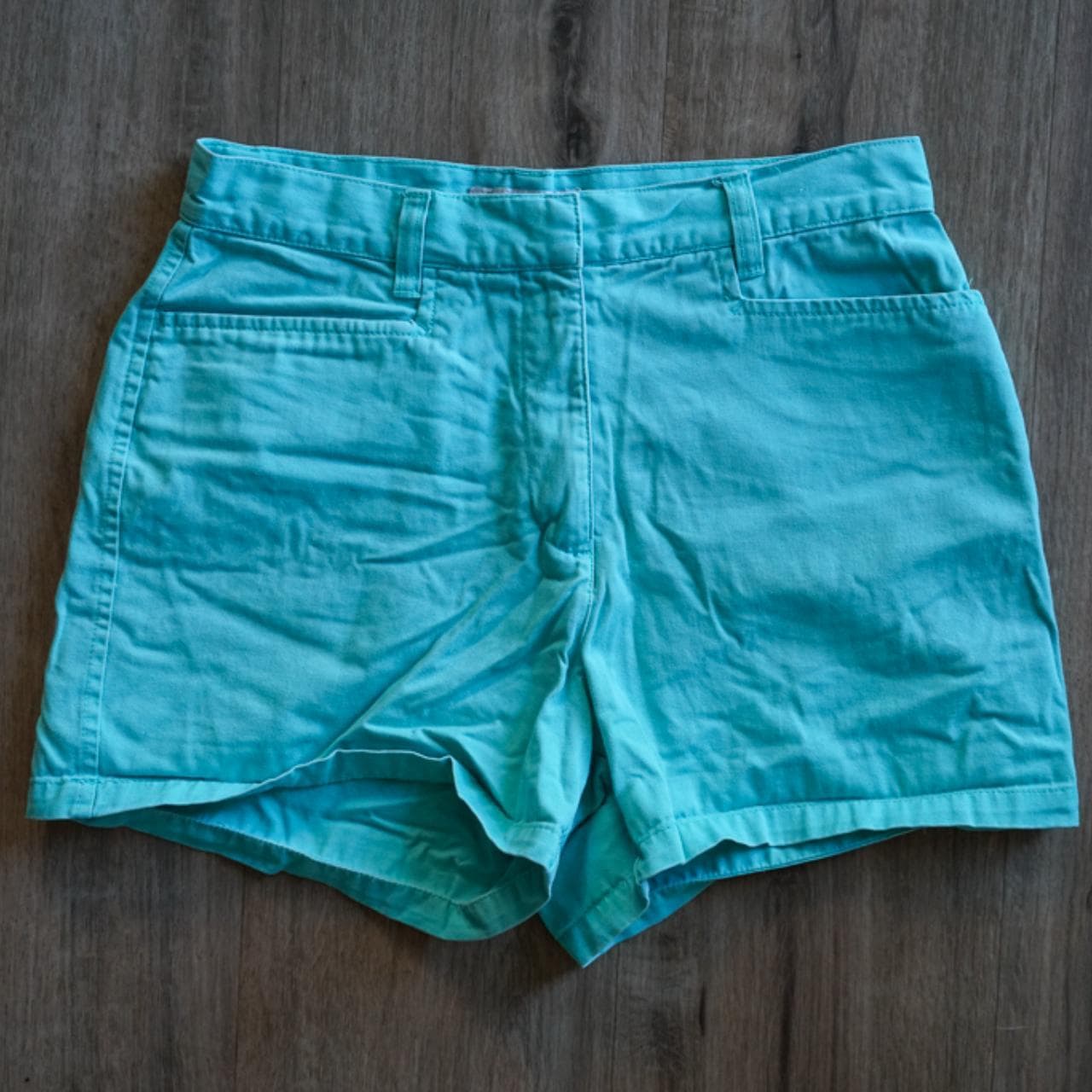 Vintage women's robin egg blue khaki shorts. Size 6 🐥 - Thumbnail 2