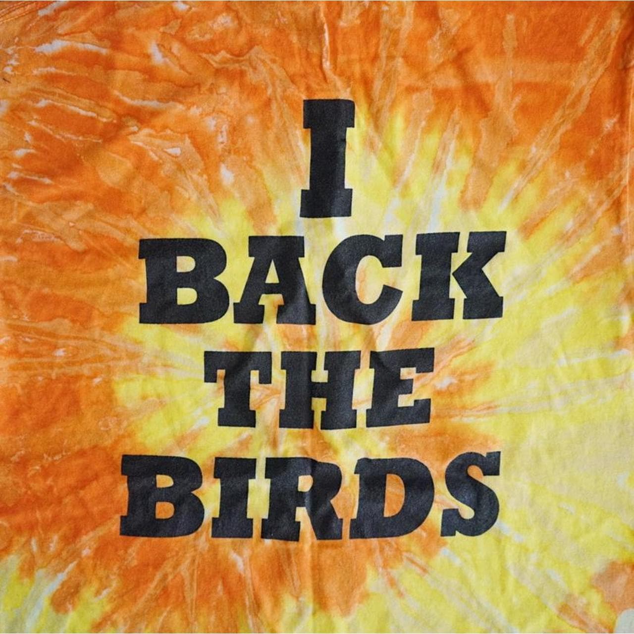Baltimore #Orioles garment dyed t-shirt in orange and yellow. Graphics on front and back in Size Medium ⚾️ - Thumbnail 4