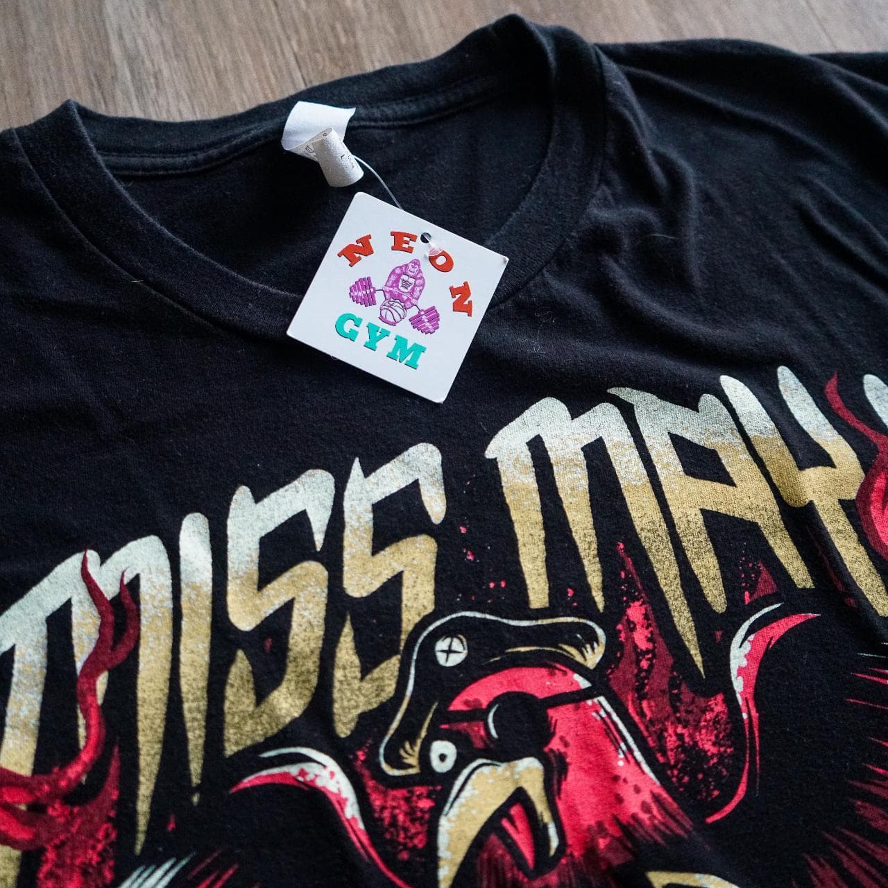 "Miss May I" #pirate #horrorcore tee in Black 🚤 Full-color graphic on the front. Size adult large. - Thumbnail 2
