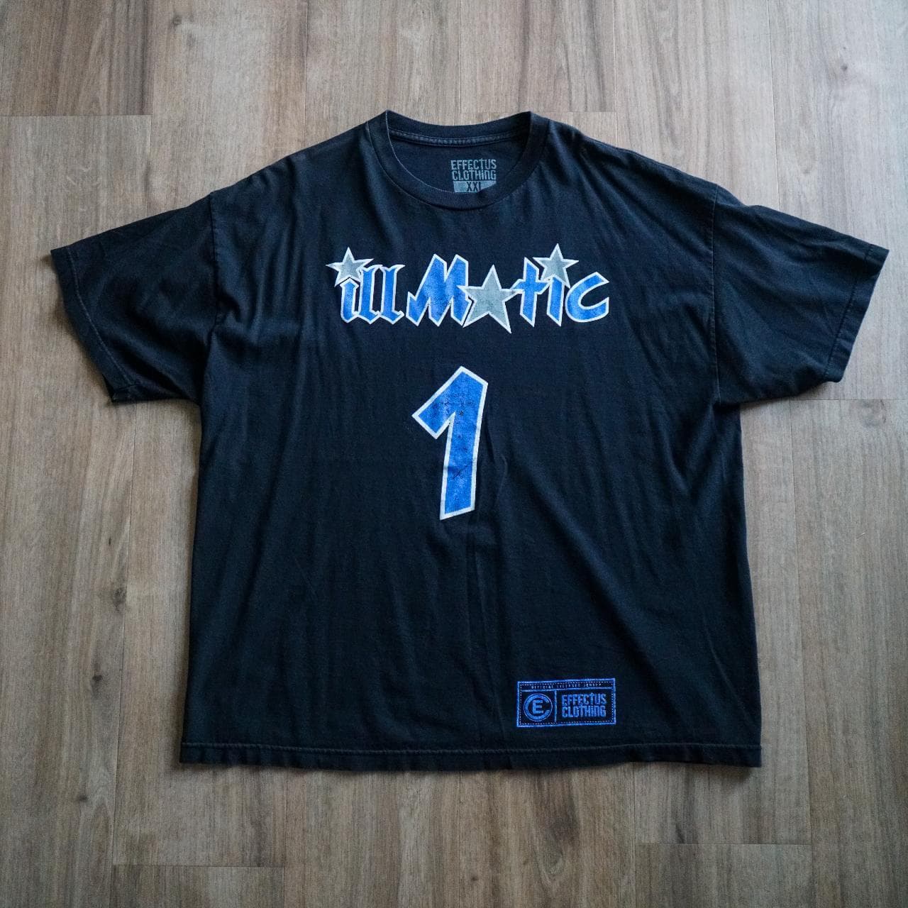 Illmatic jersey tee in the style of the Orlando Magic. Full-color graphics on front 💿