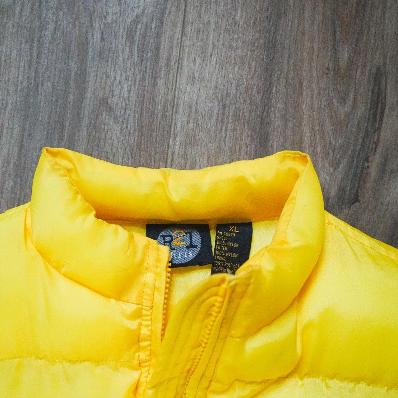 Yellow kid's puffer vest by Rue 21 in bright yellow. Kid's XL 🐥 #winter - Thumbnail 2