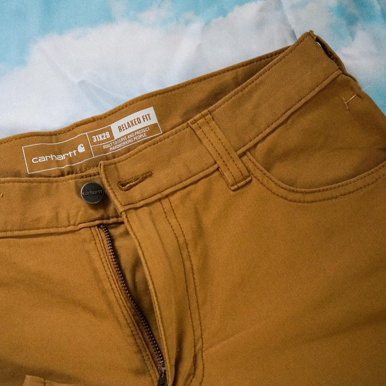 Carhartt relaxed fit work pants in tan. Size 31x29 NWT 🧃 - Thumbnail 3