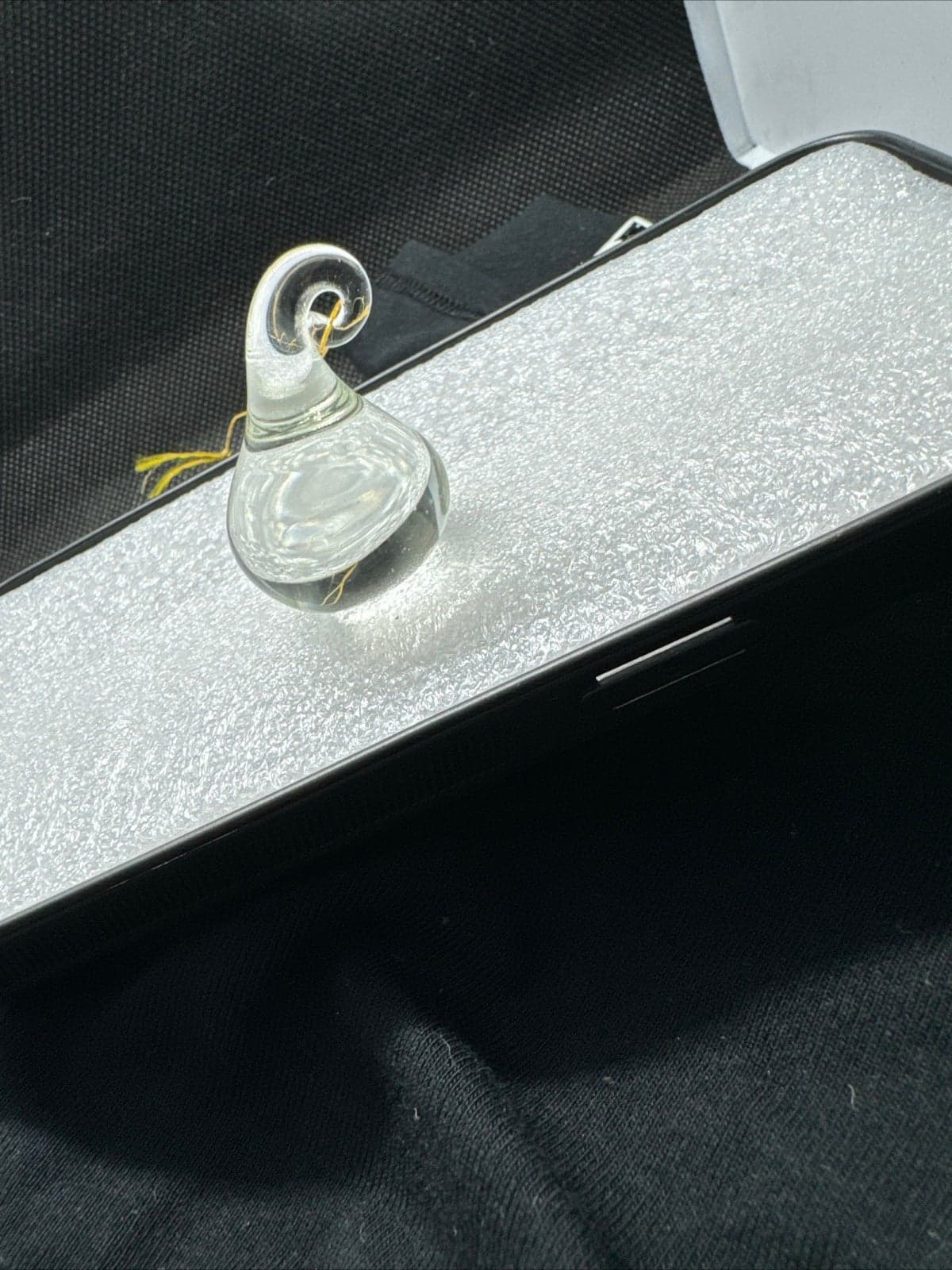 Clear hersheys kiss drop glass