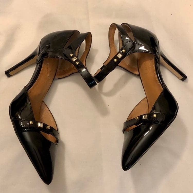 Corso Como Heels. Gold accents