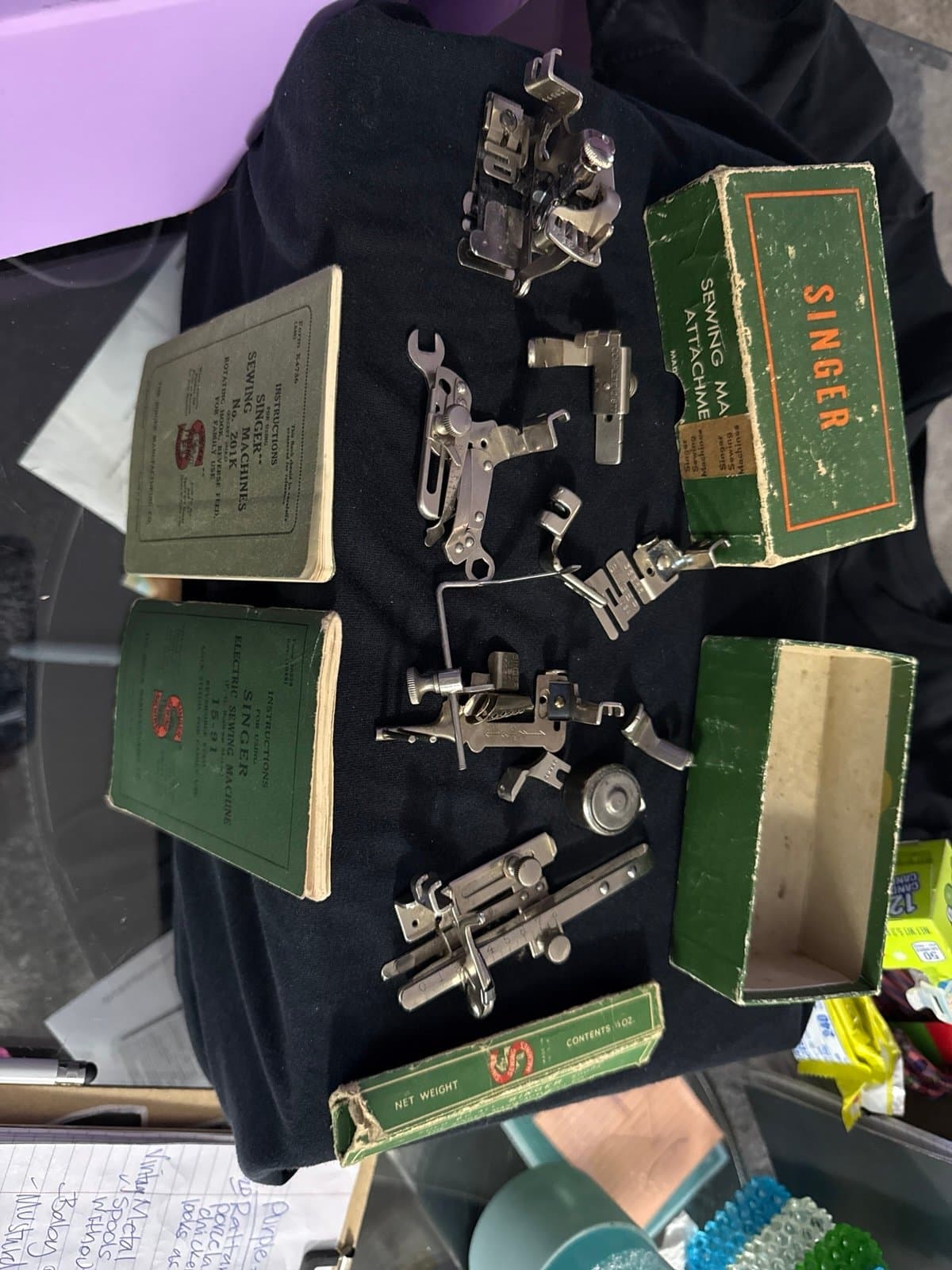 Singer sewing machine parts and manuals
