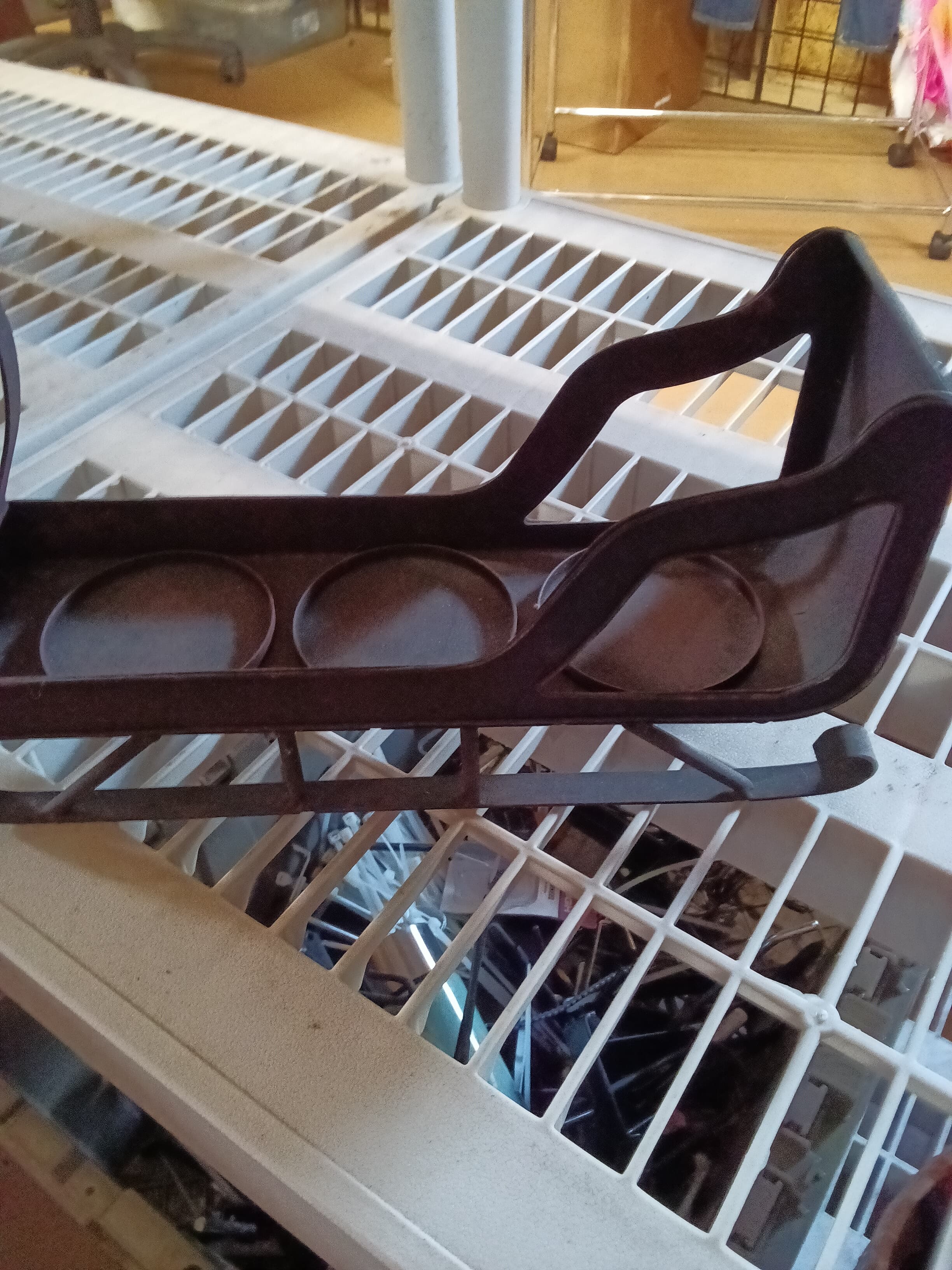 Vintage Cast Iron Horse Sleigh Candle Holder 3 candle - Thumbnail 3
