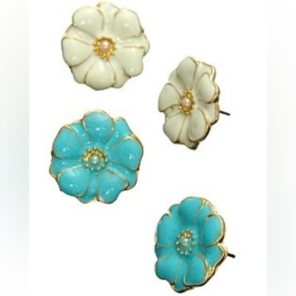 All The Rage Epoxy Daisy Stud Earrings - Thumbnail 3
