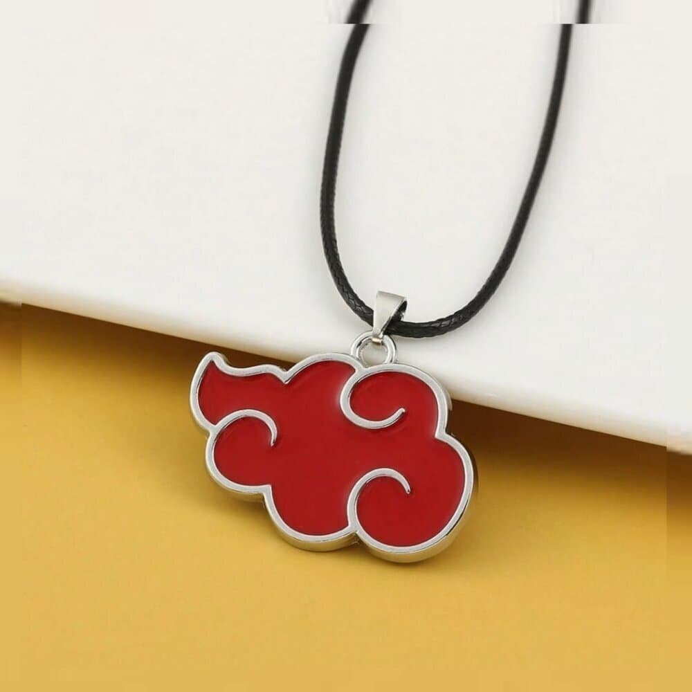 Naruto Akatsuki Red Cloud Pendant Necklace – Anime Cosplay Jewelry - Thumbnail 7