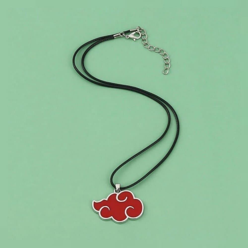 Naruto Akatsuki Red Cloud Pendant Necklace – Anime Cosplay Jewelry - Thumbnail 5