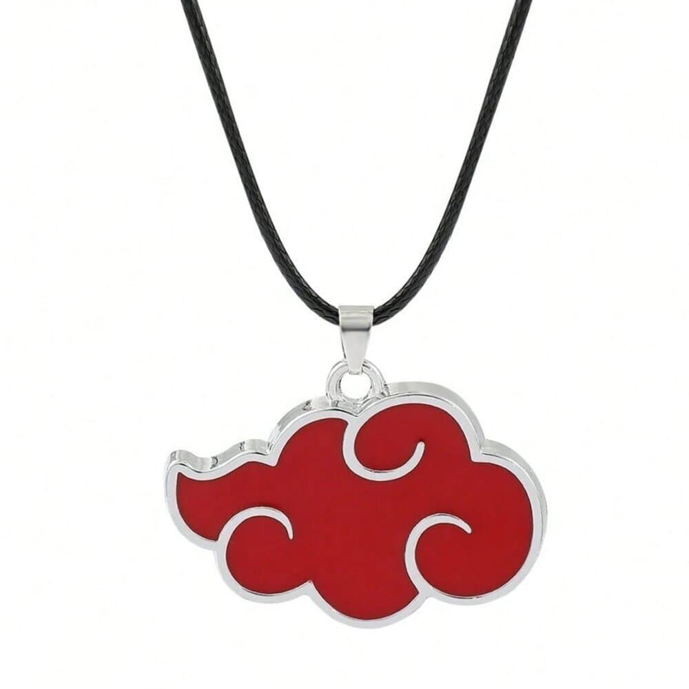 Naruto Akatsuki Red Cloud Pendant Necklace – Anime Cosplay Jewelry - Thumbnail 4