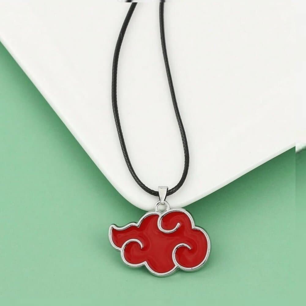 Naruto Akatsuki Red Cloud Pendant Necklace – Anime Cosplay Jewelry - Thumbnail 6