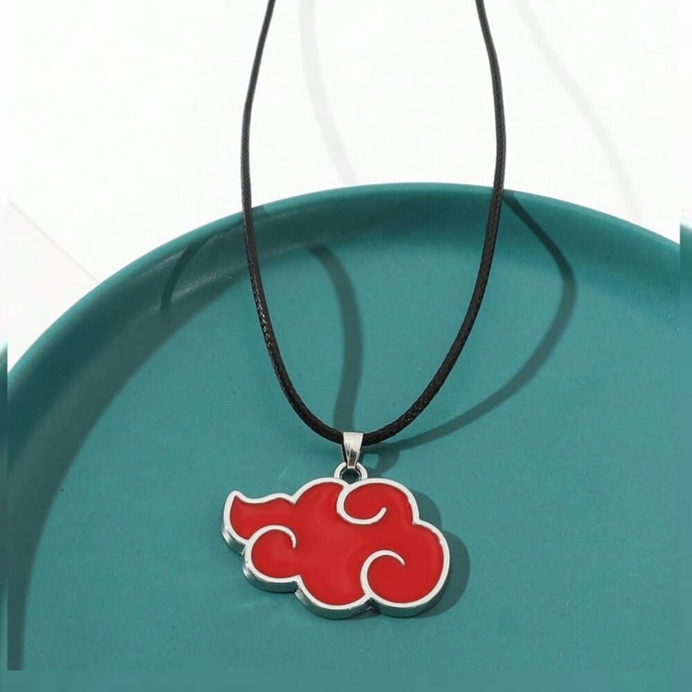 Naruto Akatsuki Red Cloud Pendant Necklace – Anime Cosplay Jewelry - Thumbnail 8