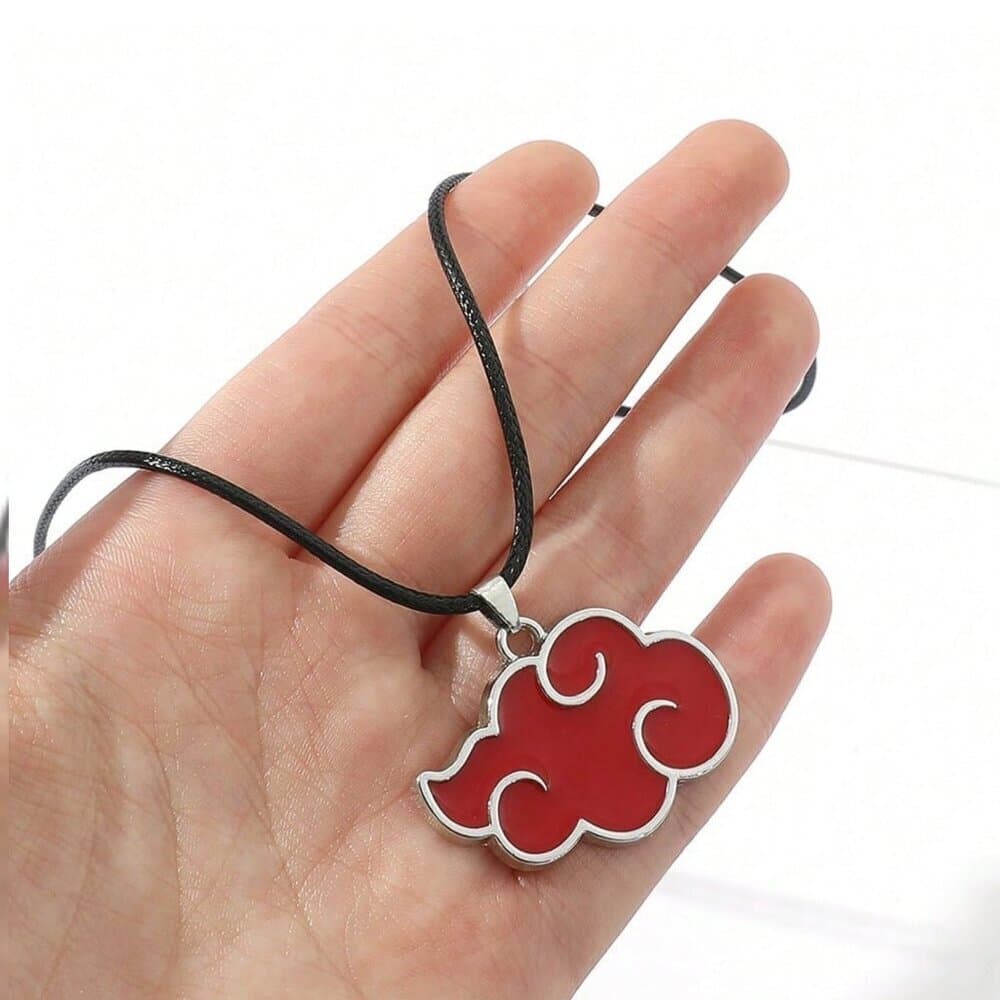 Naruto Akatsuki Red Cloud Pendant Necklace – Anime Cosplay Jewelry - Thumbnail 9