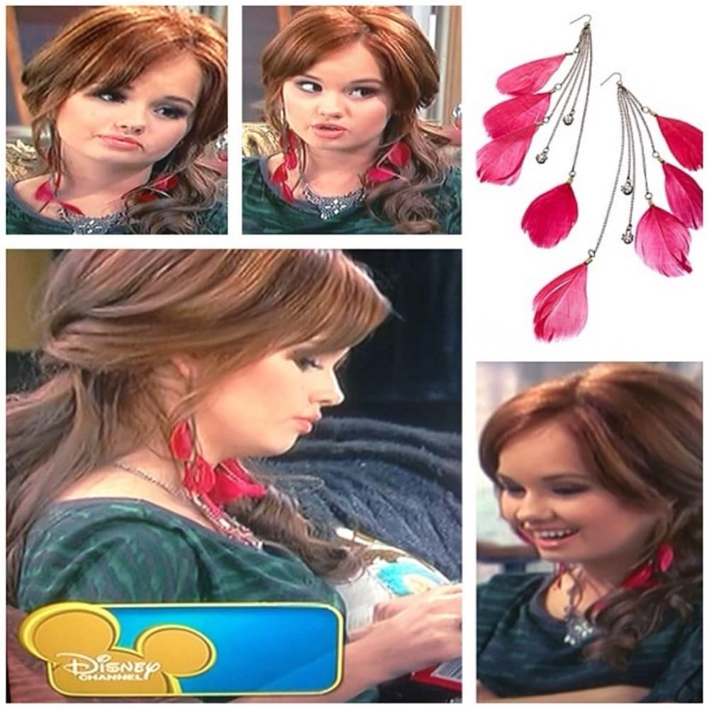 All The Rage Robin Crystal Feather Earrings - Thumbnail 2