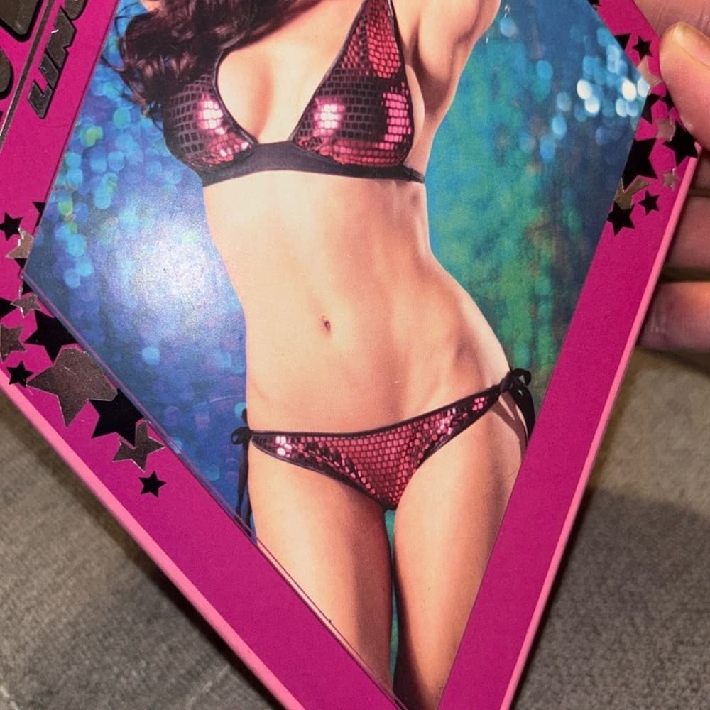 Raveware Lingerie Reflective Square Print Halter Top & Matching Scrunch Panty - Thumbnail 3