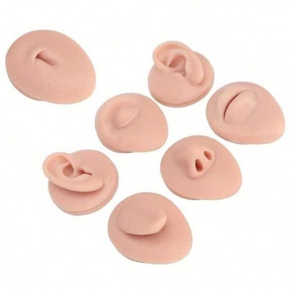 Realistic Silicone Practice Face and Ears - Thumbnail 5