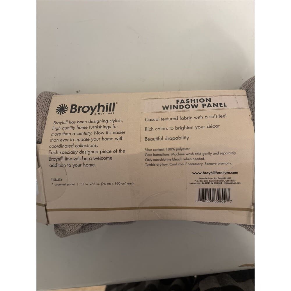 Broyhill Curtain Fashion Window Panel 63” - Thumbnail 2